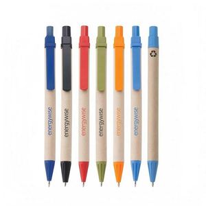 Promotional Eco-friendly Paper and Plastic Ballpoint <b>Pens</b> Wholesale Slim Signature <b>Pens</b> with Custom logo for Corporate Events - Product Image 1