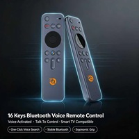 Télécommande vocale 16 touches pour Smart TV LCD et Android TV Box – Usine source OEM/ODM, personnalisation du logo et du clavier