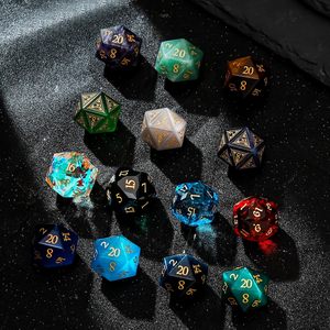 Dado D20 in Occhio di Tigre, 25mm, 20 Facce, Cristallo di Ametista per D&D, <span class=keywords><strong>Dungeons</strong></span> and Dragons, Giochi di Ruolo, MTG, Giochi da Tavolo - Product Image 6