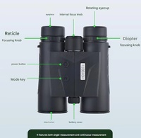 Nouveau télémètre laser de golf Kunguang haute précision 1800M 10X42 HD IP65 en métal avec capteur de distance et lentille FMC, jumelles longue portée