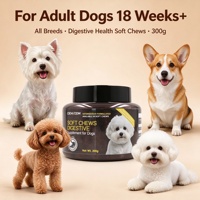 Friandises à mâcher douces pour chiens adultes avec vitamine E et glucosamine pour soutenir la santé des articulations