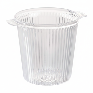 Cestino di raffreddamento per bottiglie in plastica trasparente da 24 confezioni per feste - Product Image 2