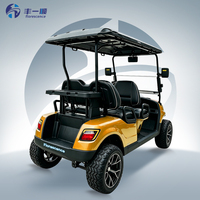 Voiturette de golf électrique 4 places certifiée CE, puissante, avec moteur KDS 5KW, batterie lithium 48V, châssis en acier, configuration 2+2, neuve à vendre
