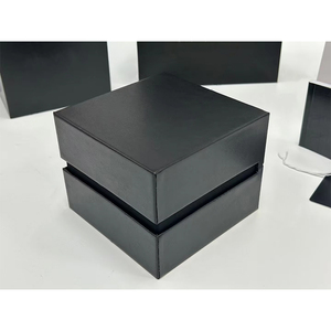 Factory Direct Sale Classic <b>Black</b> PU Watch <b>Box</b> Leather Brand <b>Box</b> Custom Logo for Men Women Watch Case Luxury Gift Packaging - Product Image 6