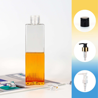 Flacon pulvérisateur carré en plastique de 250 ml, pulvérisateur à fine brume, sans BPA, PET, impression sérigraphique, haute qualité, nettoyant pour le visage, coiffage des cheveux