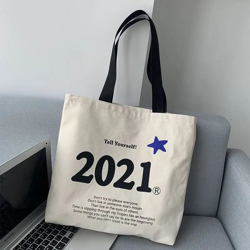 2021 produttore all'ingrosso pronti per la spedizione di stile casuale della tela di canapa tote bag per lo shopping