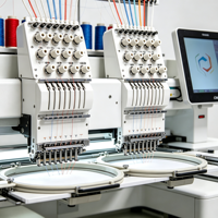 Machine à broder compacte haut de gamme à vis à billes pour la personnalisation de casquettes