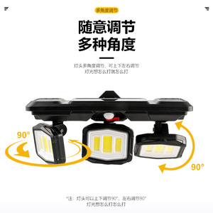 Lampe solaire murale extérieure Xinyao Electric Appliances 5W avec détecteur de mouvement, étanche, pour cour et jardin - Product Image 5