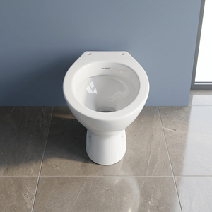 Inodoro de Cerámica Blanca Estilo Europeo con Asiento y Cisterna Sifónica para Proyectos de Baños en Países del Golfo (GCC) - Product Image 6