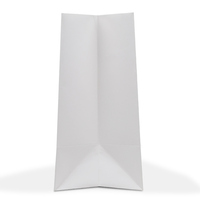 Bolsas de Papel para Regalo de Boda de Lujo, Hechas a Mano, con Logotipo Personalizado, Color Blanco y Rosa Clásico, Tamaño Pequeño, con Asas Retorcidas, Impresión Digital