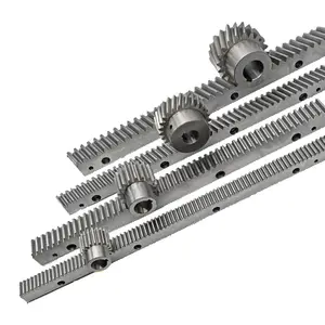 M 1.5 M2 M 2.5 Gear Rack Sliding Gate Opener LINEAR Cylindrical Cnc Curved Helical Stainless Steel Straight Pinion Gear Racks