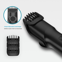 Recortadora de Cabello Eléctrica Ligera con Límite de Longitud Ajustable, 6500 RPM, Recortadora de Cabello de 600 mAh para Estudio de Peluquería