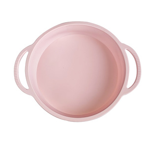 Moule à gâteau rond, lot de 3 pièces, rose, gris, jaune, résistant au four, pour la fabrication de gâteaux - Product Image 4