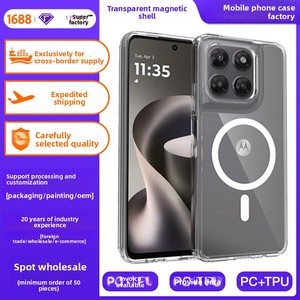 Funda Transparente Magnética Premium de TPU Compatible con Motorola G37 <span class=keywords><strong>Edge</strong></span> 60 G86 G16, con Letras 3D Personalizables y Protección Anticaídas - Product Image 4
