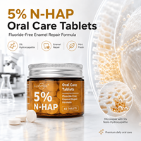 Luxsmile Comprimés de dentifrice buccal à croquer OEM aux herbes écologiques en vrac, saveur menthe, antibactérien, pour usage domestique, nettoyage oral rapide