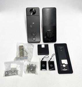 Nouvelle serrure de porte intelligente Tuya WiFi avec pêne dormant automatique, empreinte digitale, serrure numérique carrée et sonnette intégrée pour la maison - Product Image 3