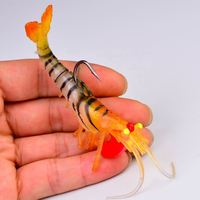 Tête plombée leurre souple pour crevettes 6G 13G 19G Silicone Simulation leurre de pêche crevettes crevettes bar brochet appâts artificiels