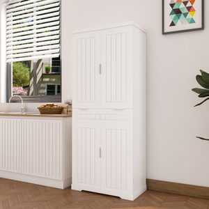 Adjustable Shelf <b>Kitchen</b> <b>Pantry</b> Storage Cabinet Buffet Cupboard Sideboard with <b>Kitchen</b> Features - Product Image 5