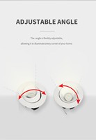 Spot LED encastré anti-éblouissement 2700K-6000K, angle de faisceau réglable, CRI 90, IP20/IP44, pour la maison et le bureau