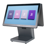 Langsung dari pabrik semua dalam satu Pos 15.6 inci 1920*1080 layar sentuh rata asli sistem Pos Registradora
