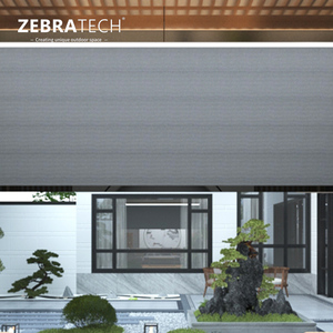 Chống UV ngoài trời zip của nhãn hiệu có thể thu vào cửa sổ cuộn trong suốt bóng râm cho Windows nhà hàng - Product Image 6