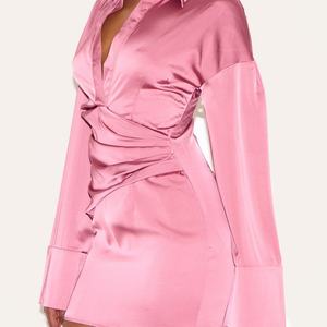 Vestido Camisero de Manga Larga Personalizado OEM para Mujer, Vestidos Elegantes de Lujo para Mujer - Product Image 2