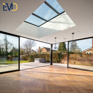 Aluminum Waterproof Interior Partition Double Tempered Glass Patio Slim <b>Sliding</b> Glass <b>Door</b> - Product Image 4