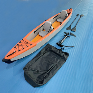 Kayak de 2 personnes avec pagaies, canoë à rames, bateau de pêche gonflable <span class=keywords><strong>K2</strong></span>, Construction au point de chute - Product Image 4