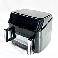 Friteuse à air numérique à double panier 10,5 L avec écran tactile, fenêtre de visualisation et fonctions intelligentes pour la maison