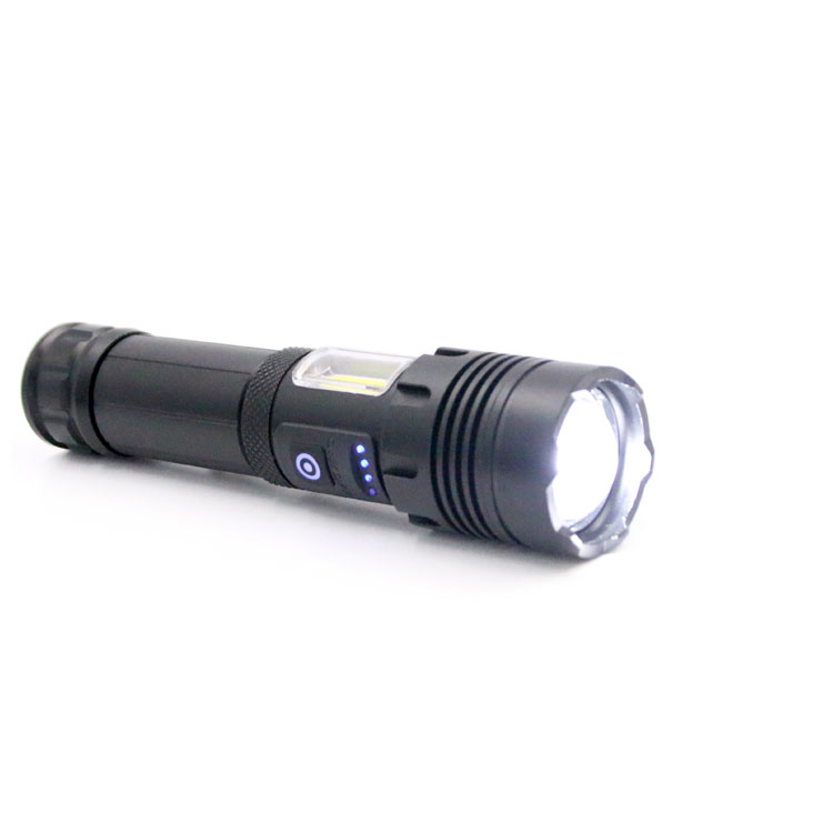 Алюминиевый светодиодный тактический фонарик XHP70 с аккумулятором 18650 или 26650, 7 режимов