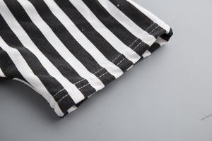 Los Mejores Productos para Importar: Conjunto de Ropa Infantil para Bebés Niños, Estilo Veraniego, Divertido, Estampado Deportivo, Sin Mangas, Rayas Blancas y Negras - Product Image 6