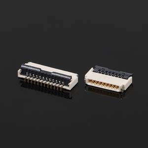 Fpc/ffc mạ Vàng 0.5mm Pitch 1.0h áp lực phía sau vỏ sò ngang SMD siêu mỏng Ổ cắm cáp - Product Image 3