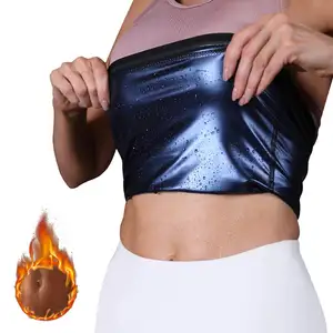 Custom Logo Sweat Shaper Fat Burning Tummy Control Women Waist Wrap Sauna Waist Trainer Belt