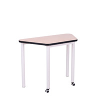 Ensemble de mobilier scolaire en métal pour enfants, idéal pour la peinture artistique, la pratique de l'écriture et l'éducation précoce, adapté aux salles ouvertes, avec chaise et bureau trapézoïdaux