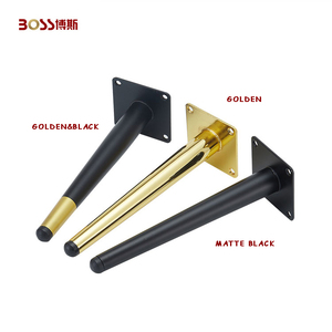 Black Furniture Support <strong>Legs</strong> Sofa Feet <strong>Coffee</strong> <strong>Table</strong> <strong>Legs</strong> <strong>Metal</strong> Straight Inclined Tapered Feet - Product Image 3
