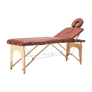 Table de Massage Spa lit de 84 pouces de Long Portable 2 pliable hauteur réglable lit de Salon berceau de visage lit de Massage de beauté