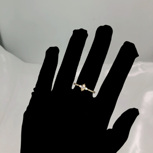 Diadème personnalisé en cristal de zircone cubique, diamant, argent sterling 925 plaqué or, bague de mariage de <span class=keywords><strong>luxe</strong></span> pour femmes - Product Image 6