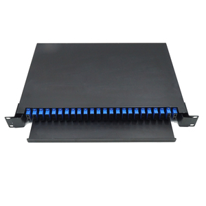 Chất lượng cao FTTH 12 48 cổng <span class=keywords><strong>FC</strong></span> trượt gắn kết nối sợi quang <span class=keywords><strong>ODF</strong></span>/Patch Panel sợi quang chấm dứt thiết bị - Product Image 4
