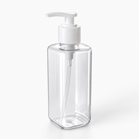 Bouteille pulvérisateur carrée personnalisée pour PET avec impression sérigraphique pour l'emballage de shampoing, lotion, savon pour les mains