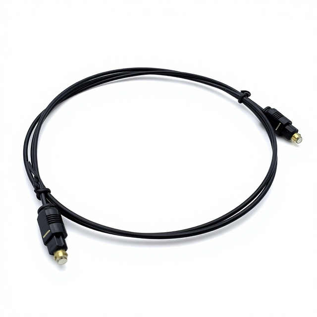 Optical Fiber TOSLINK Audio Cable with PVC Jacket and Oxygen-Free Copper Conductor for Speaker TV Connection
