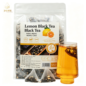 Thé noir au citron en sachets triangulaires 300g (3g*100 sachets) Saveur citron naturelle Thé noir en vrac pour hôtel, café, usine, vente directe OEM - Product Image 2