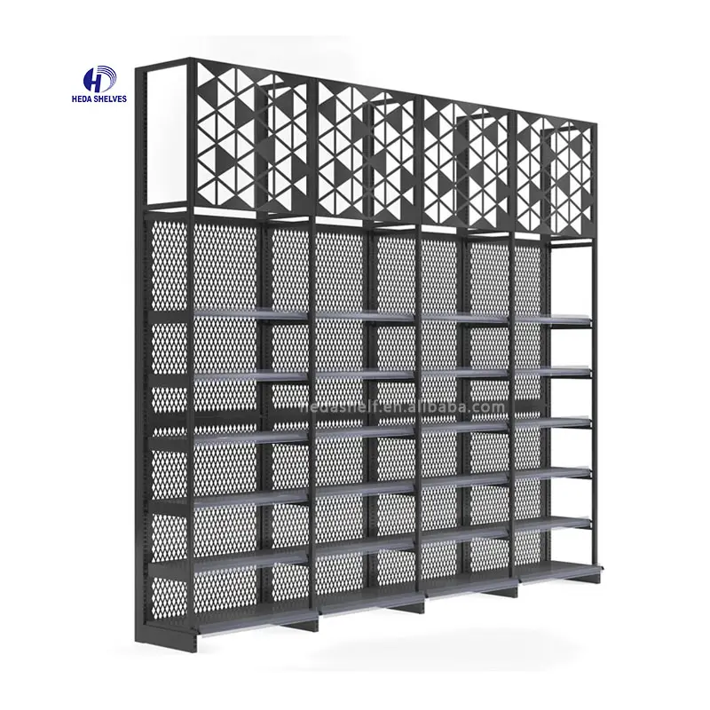 Display rack for hanging items, store displays used metal shelves