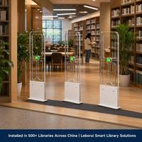 Puerta de Seguridad Transparente de Acrílico con RFID UHF para Bibliotecas, Portal de Detección Antirrobo para Libros, Lector de Tarjetas RFID para Escuelas y Lugares Públicos
