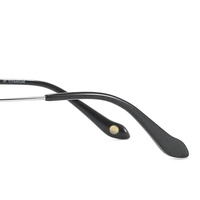 Monture optique complète en titane doré, verres solides, branches en bois d'ébène, placage IP, garantie qualité 5 ans pour lunettes de lecture