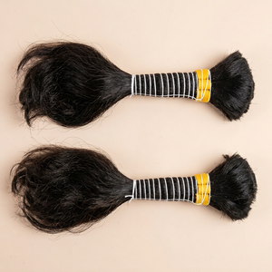 Cabello natural 100% natural sin procesar, pelo de templo indio virgen puro, cabello indio a granel - Product Image 1