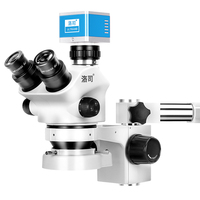 Microscope stéréoscopique trinoculaire à zoom 3,5x-100x avec caméra numérique pour la formation chirurgicale et la dissection