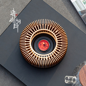 Tetera de vidrio BaiCai con tapa, resistente al calor, pequeña, para calentar té en casa. - Product Image 3