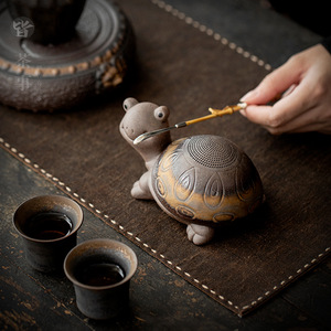 Turtle Shaped Ceramic <b>Tea</b> Strainer Purple Grit Reusable <b>Tea</b> <b>Infuser</b> For <b>Tea</b> Set Ornament - Product Image 4