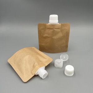 Envase Personalizado con Boquilla para Líquidos, Crema, Loción, Botella Portátil de Papel Kraft y Plástico para Viajes, Recargable - Product Image 5