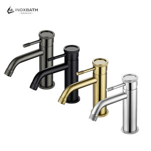 Grifo <span class=keywords><strong>de</strong></span> Baño Monomando <span class=keywords><strong>de</strong></span> Acero Inoxidable SUS 304 con Montaje en Cubierta y Válvula Cerámica para Aplicaciones en Pasillos - Product Image 4